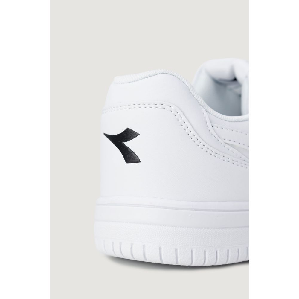 White Artificial Leather Sneaker