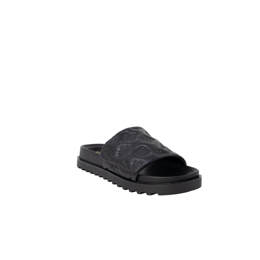 Black Synthetic Sandal