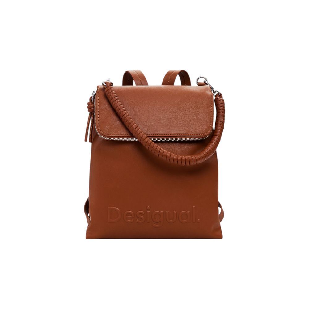 Brown Polyethylene Backpack