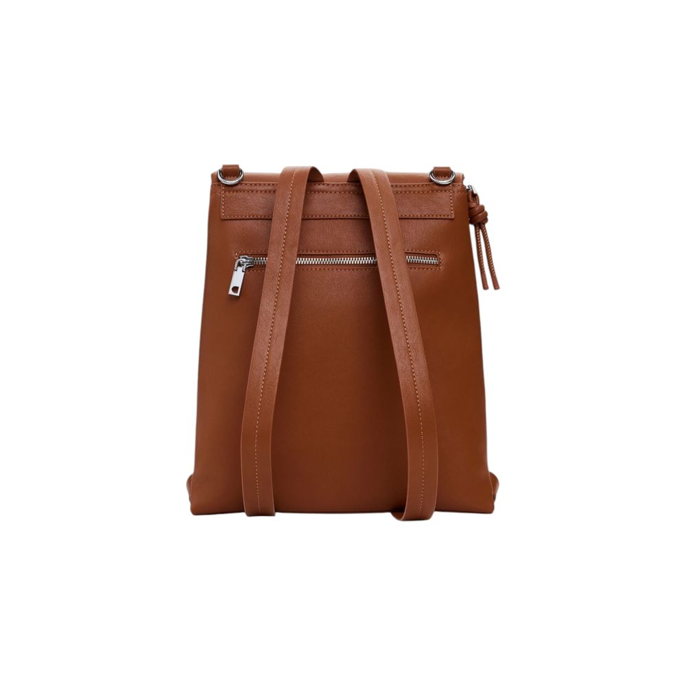 Brown Polyethylene Backpack
