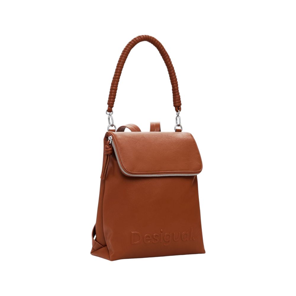 Brown Polyethylene Backpack