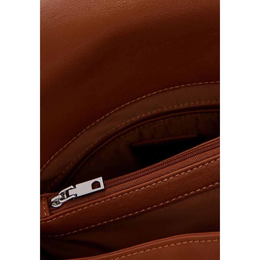 Brown Polyethylene Backpack