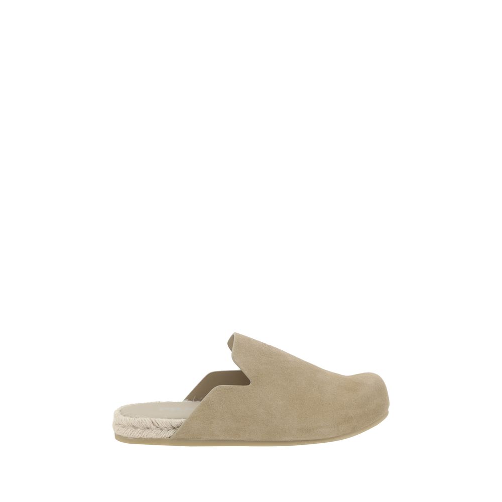 Suede leather Sabots