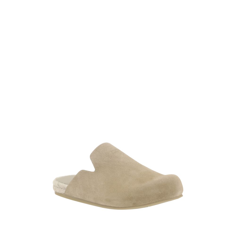 Suede leather Sabots