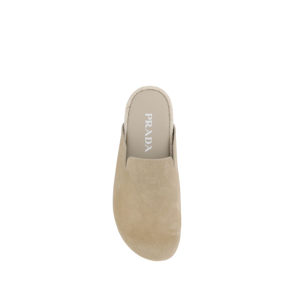 Suede leather Sabots