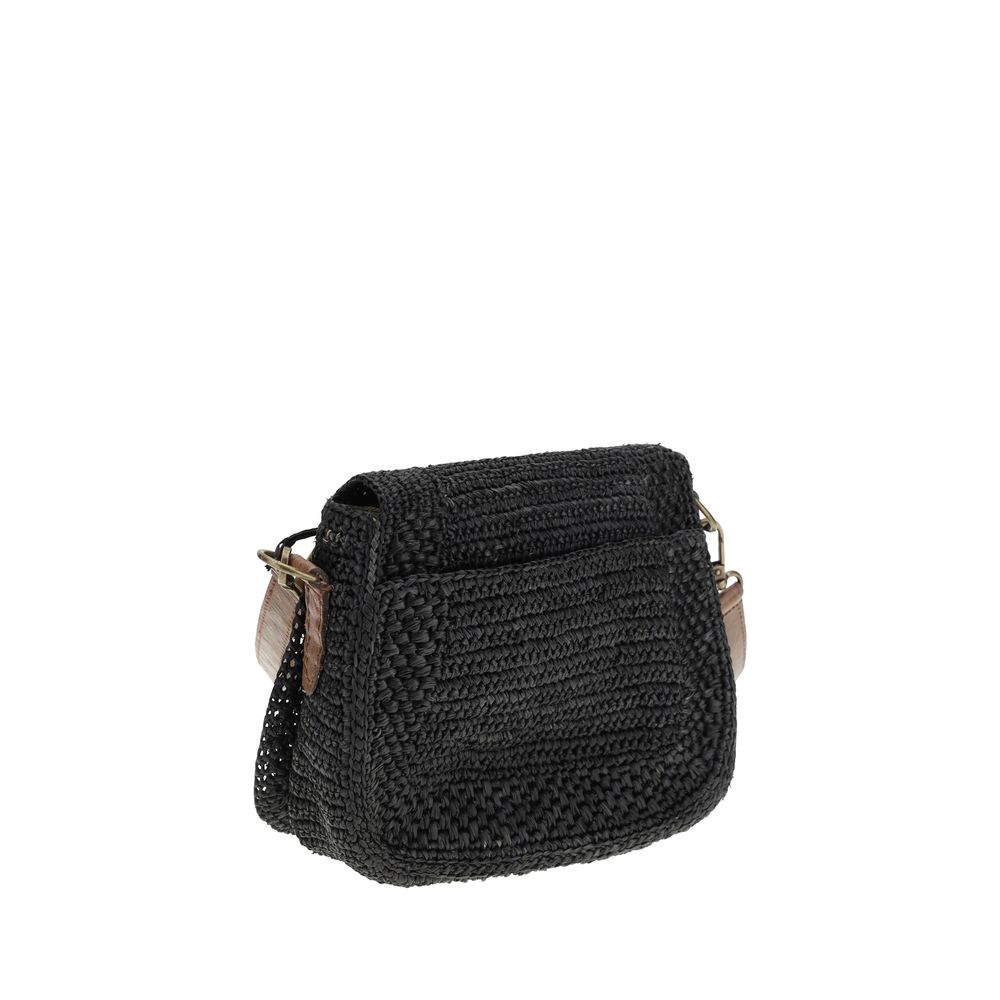 Tia Raffia Shoulder Bag