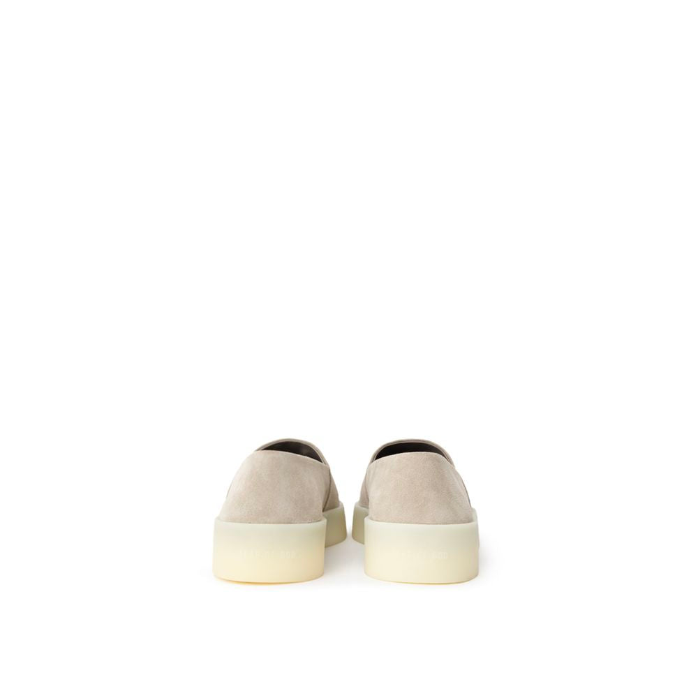 Gray Leather Loafer