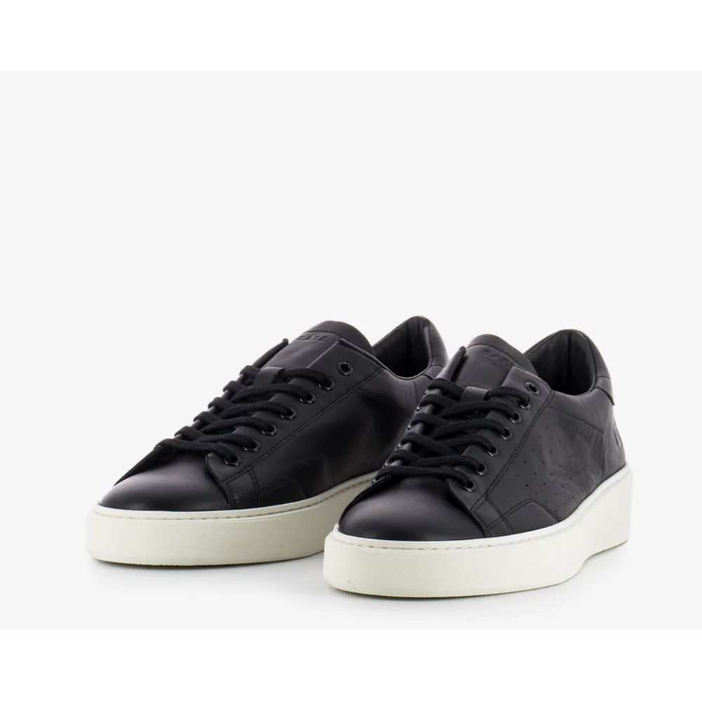 Black Leather Sneaker