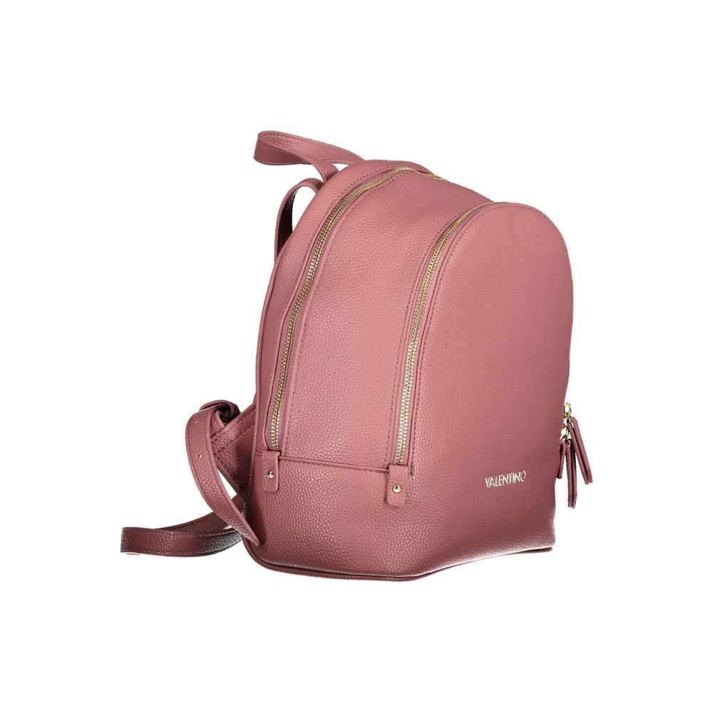 Pink Polyethylene Backpack