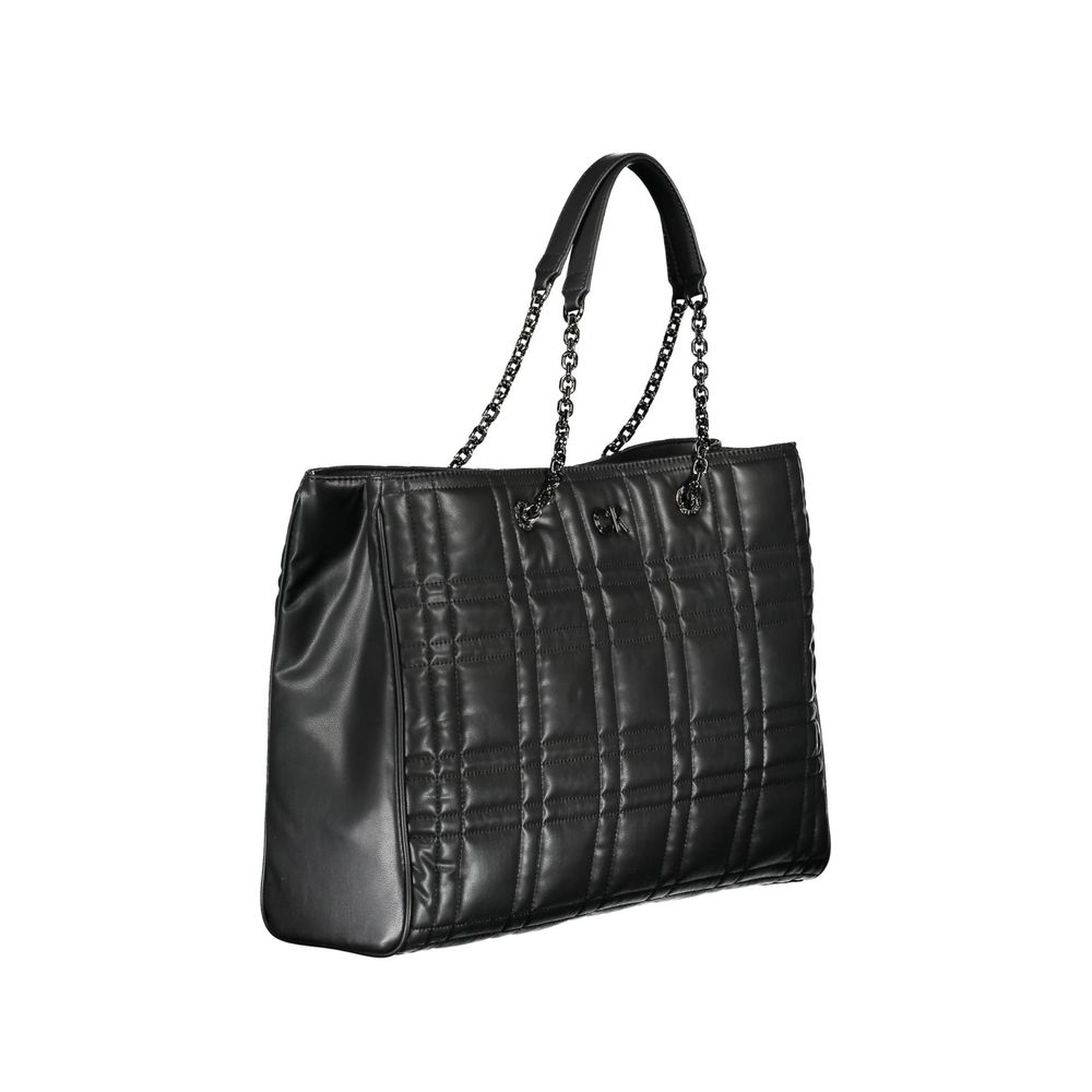 Black Polyester Handbag