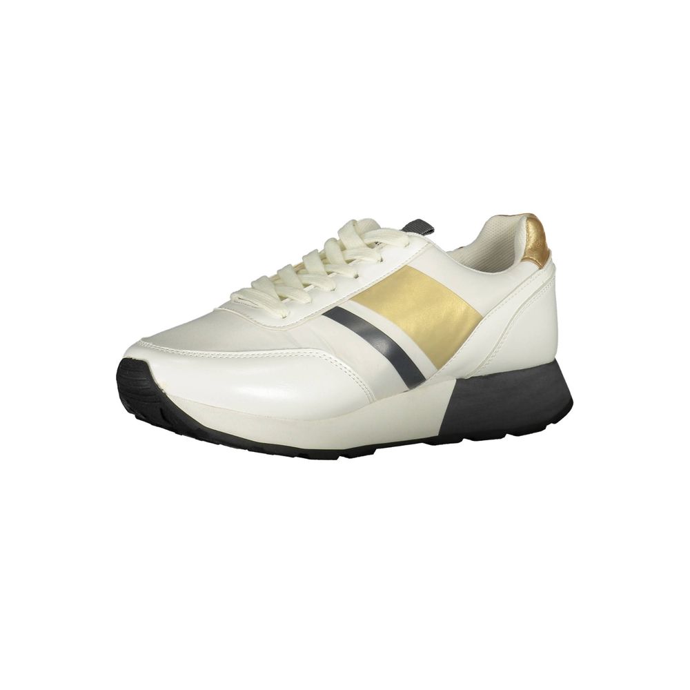 White Polyester Sneaker