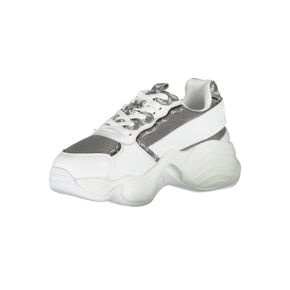 White Polyester Sneaker