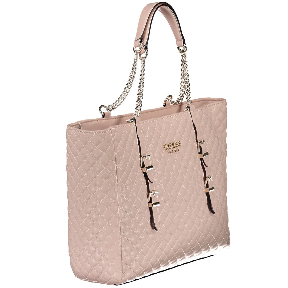 Pink Polyethylene Handbag