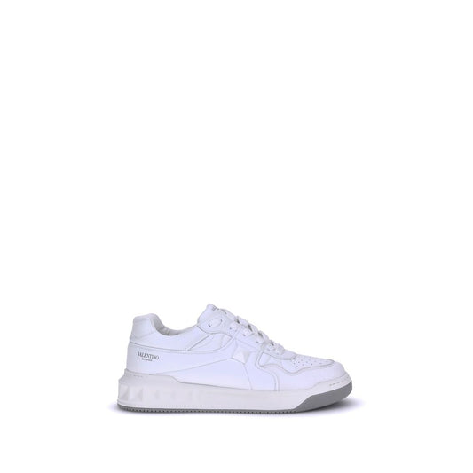 White Calf Leather Bos Taurus Low Top Sneakers