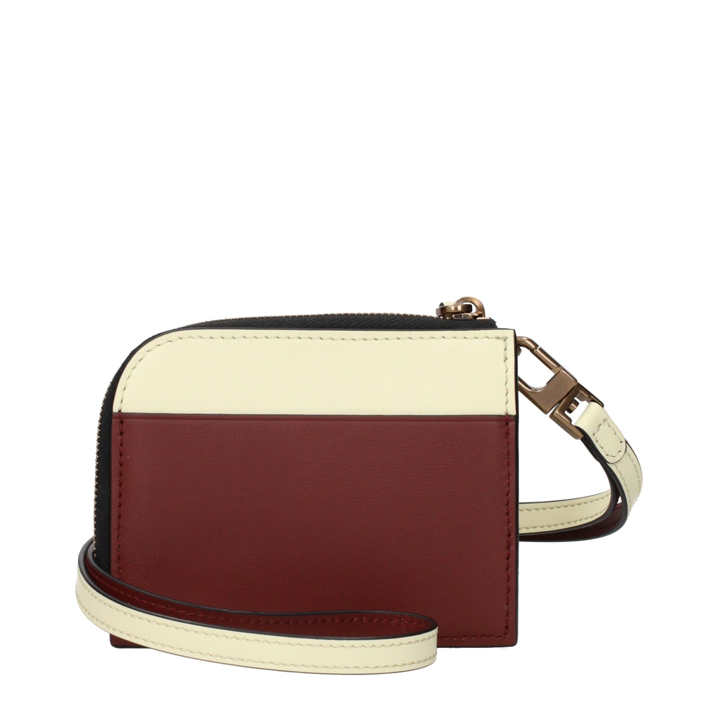Beige Leather Cardholder