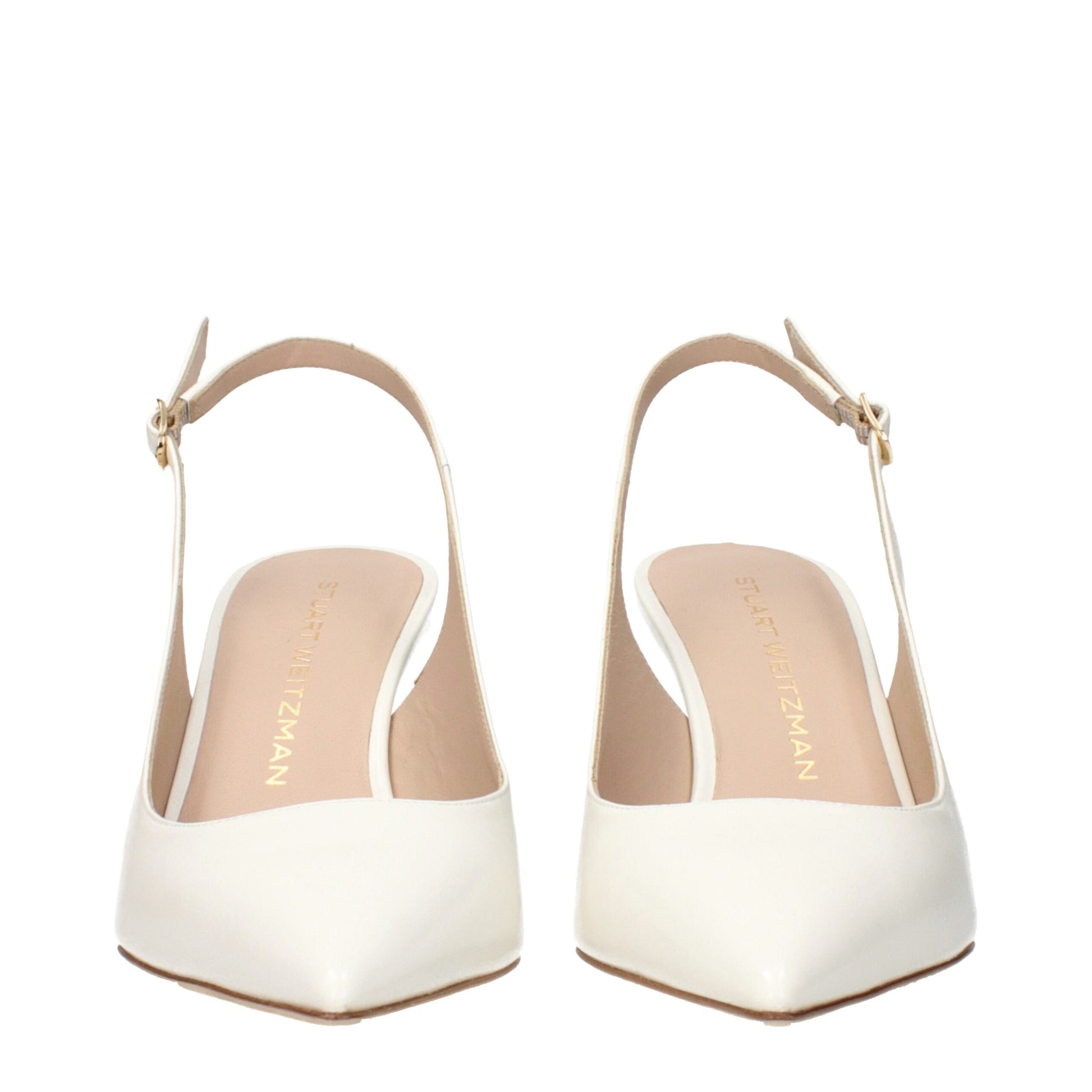 Beige Leather Pumps