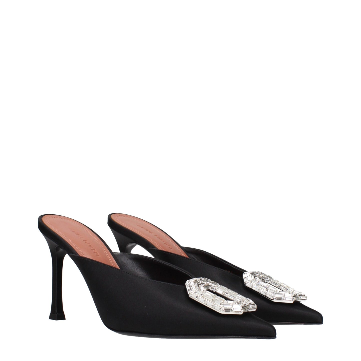 Black Satin Pumps