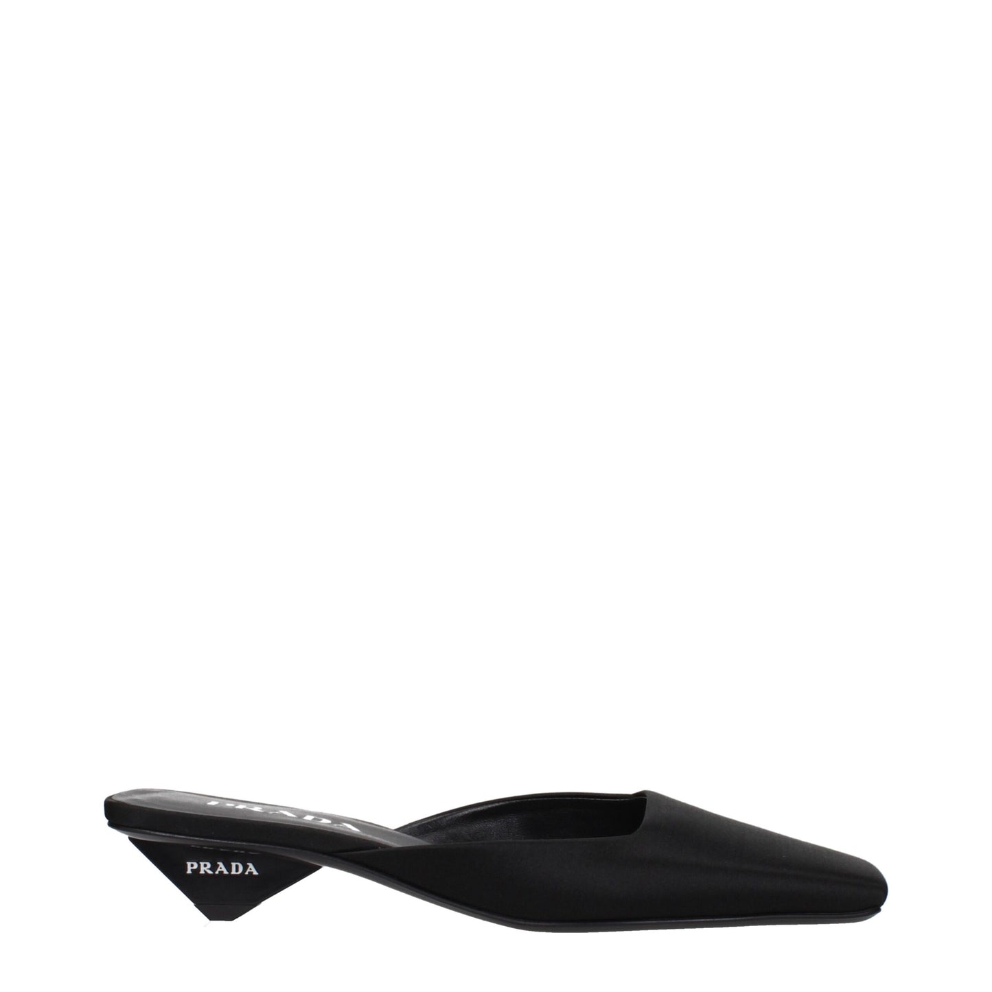Black Satin Sandals