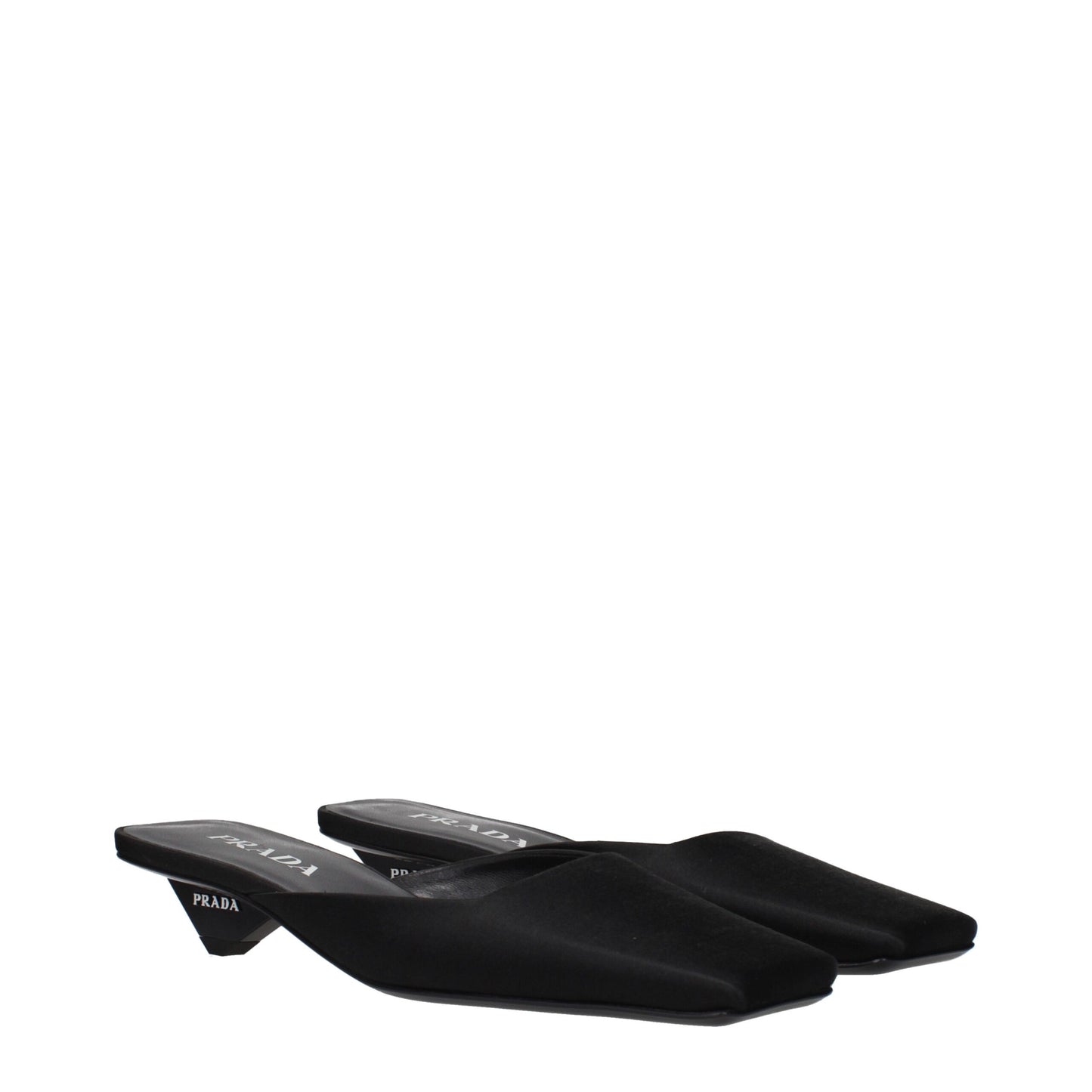 Black Satin Sandals
