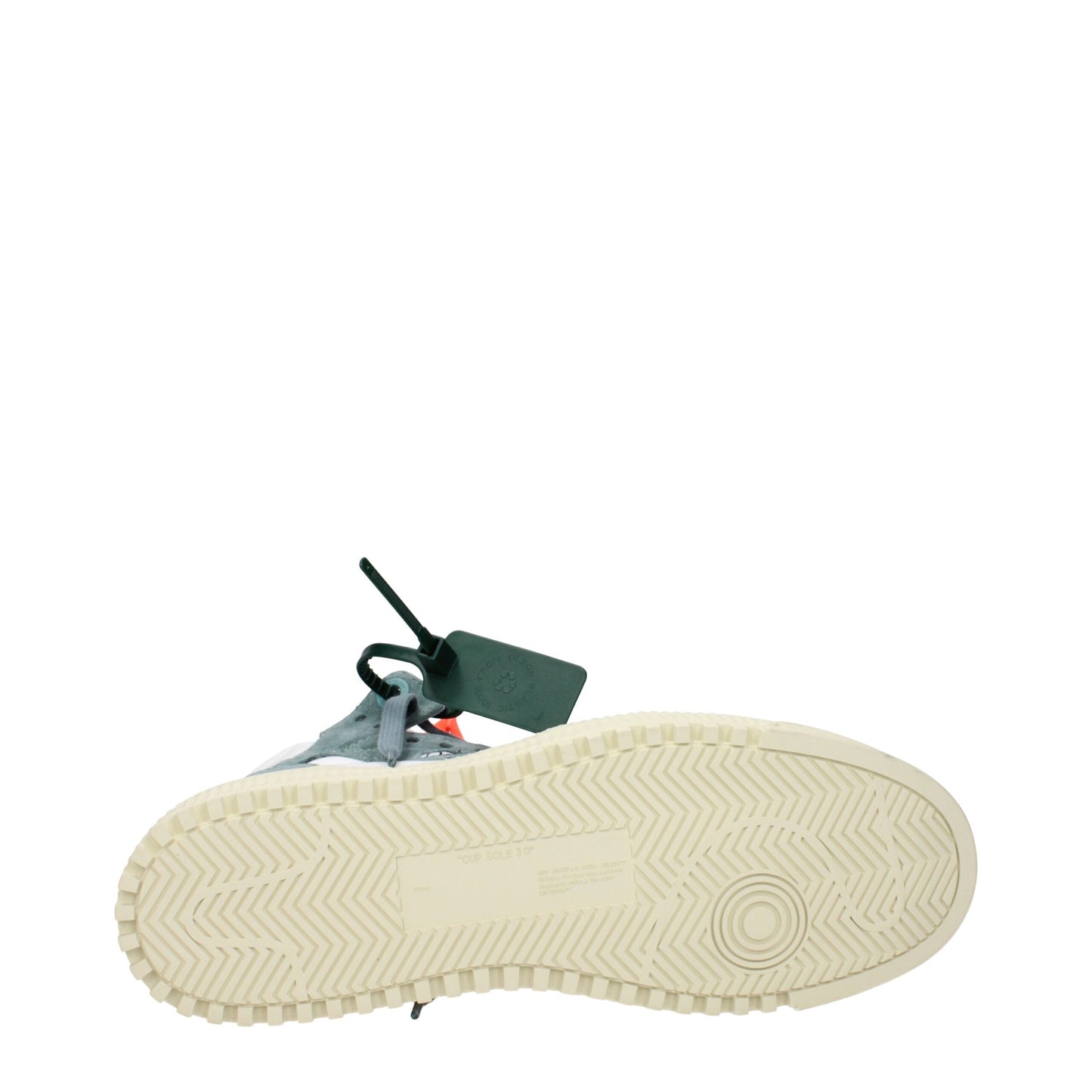 White Fabric High Top Sneakers