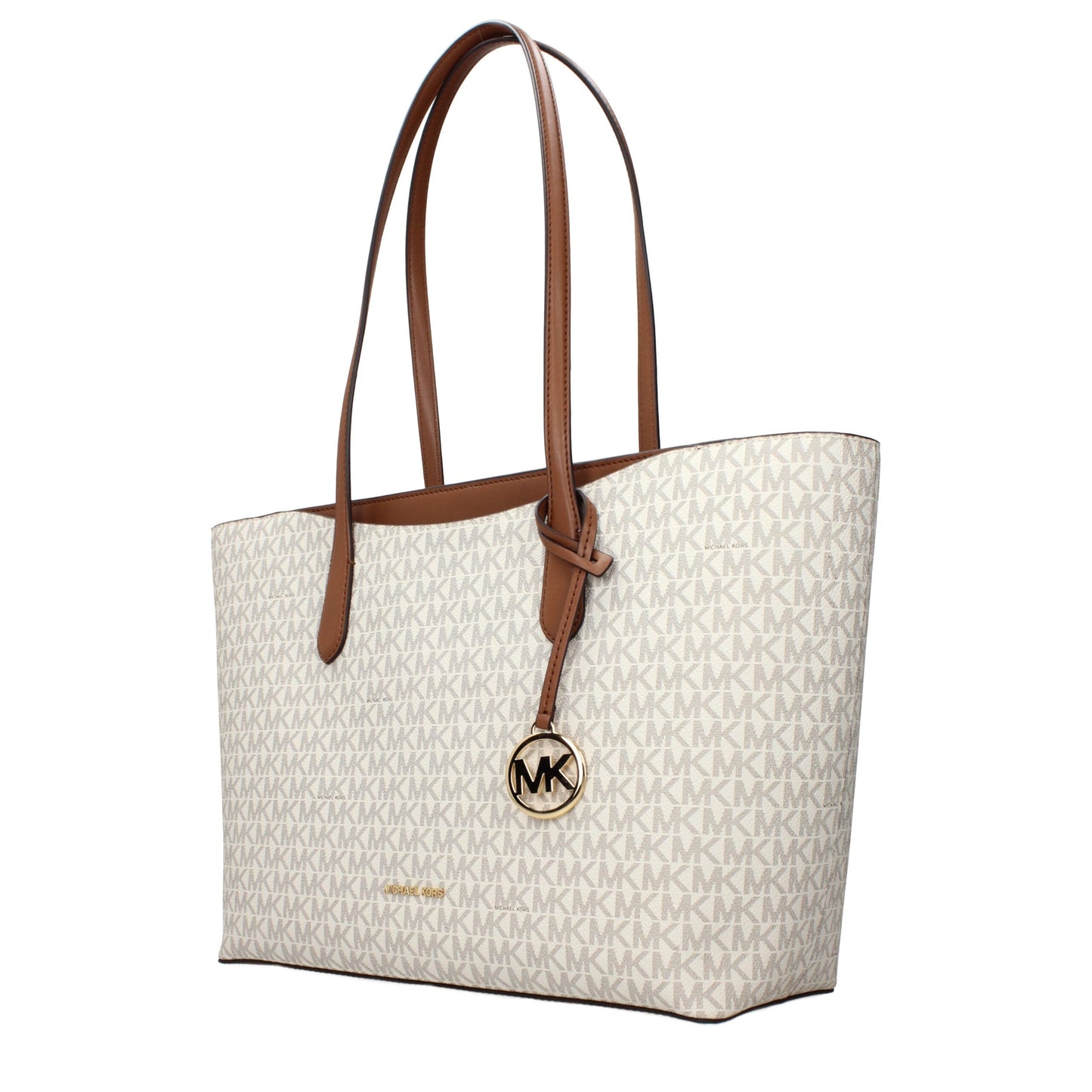 Beige Fabric Shoulder Bag