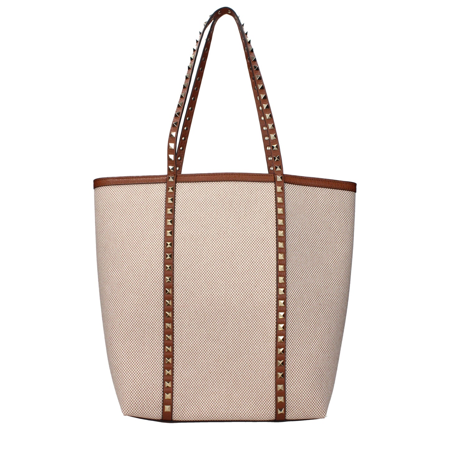 Beige Fabric Shoulder Bag