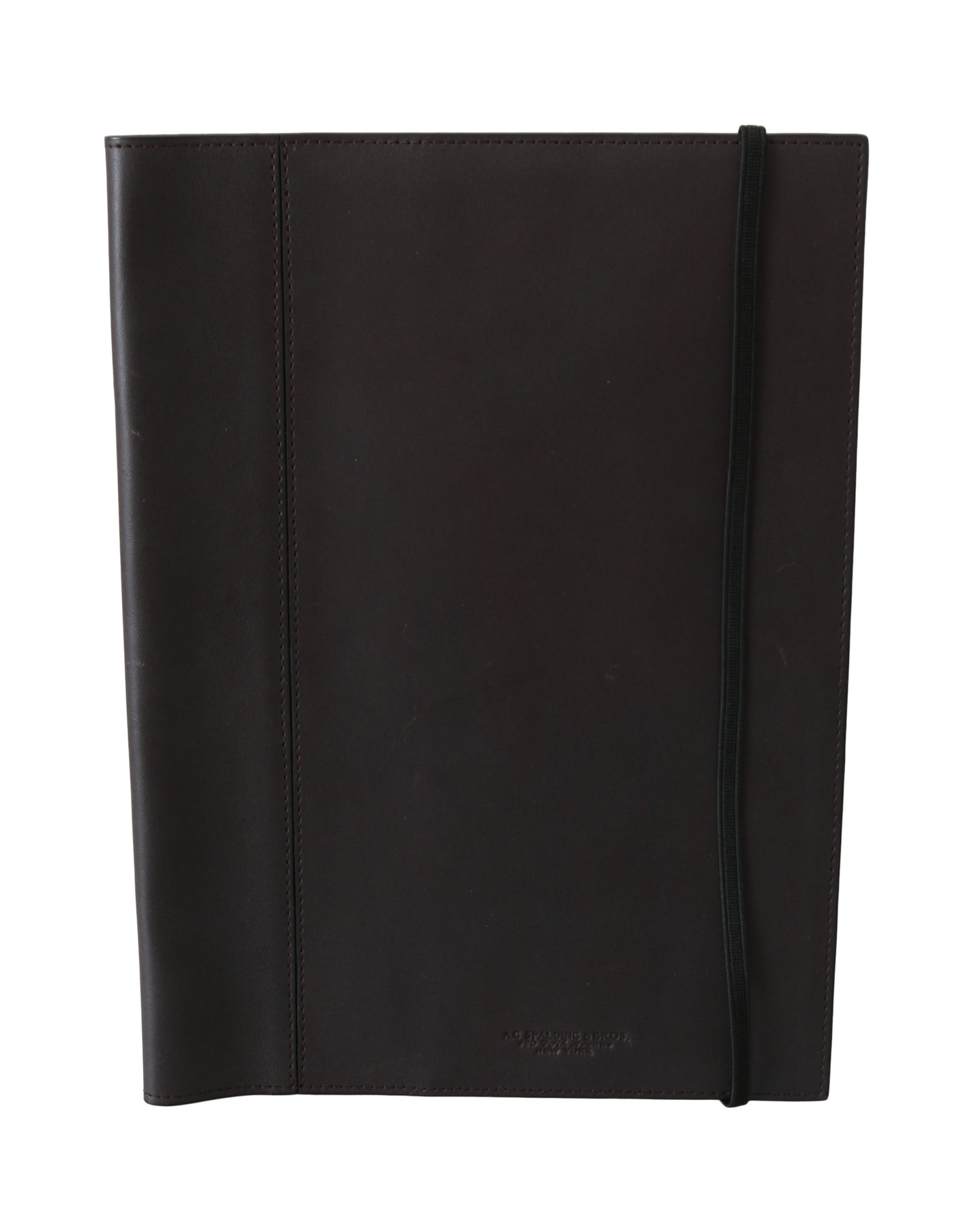 Black Leather Bifold Travel Holder Logo Wallet