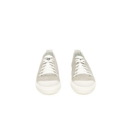 Gray Cowhide Men Sneaker