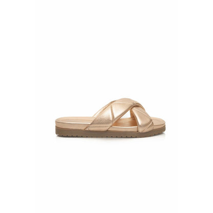 Beige Lambskin Women Sandal