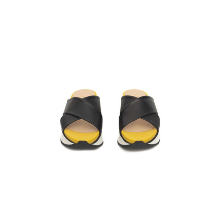 Black Calfskin Women Sandal
