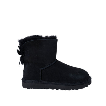 Black Suede Leather Boot