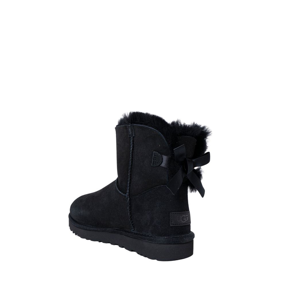 Black Suede Leather Boot