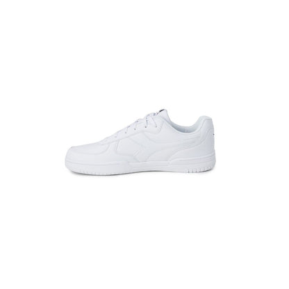 White Artificial Leather Sneaker