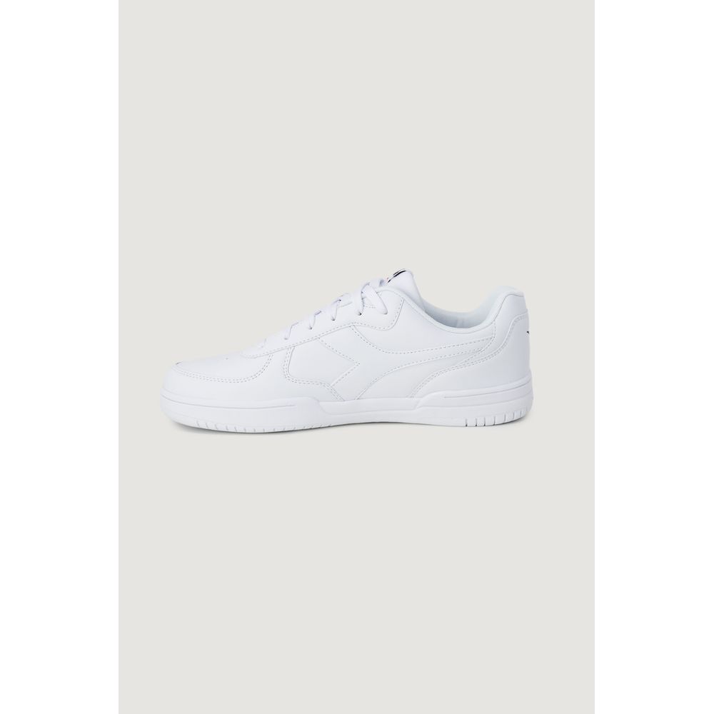 White Artificial Leather Sneaker