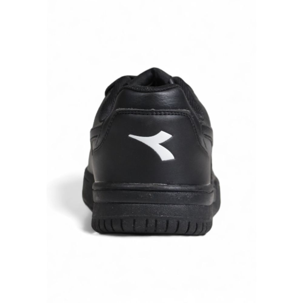 Black Artificial Leather Sneaker