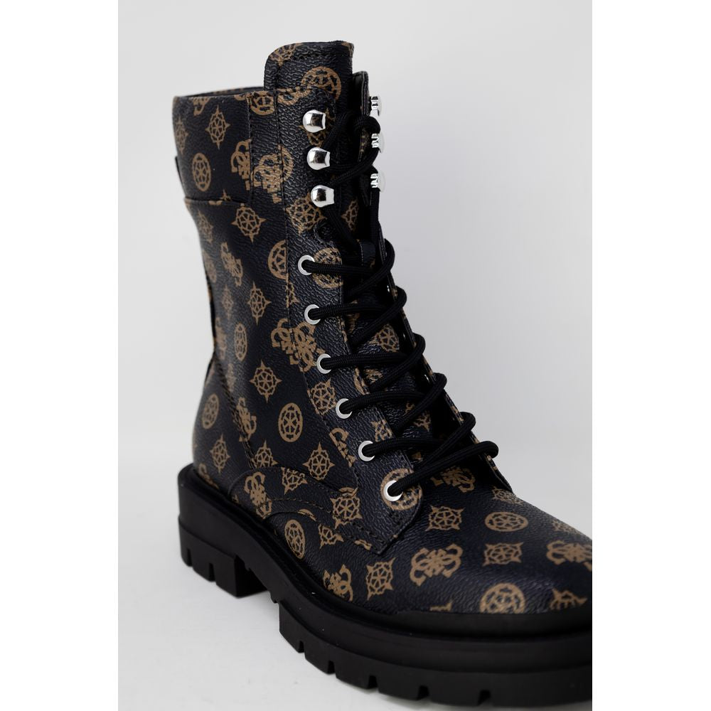 Brown Artificial Leather Boot
