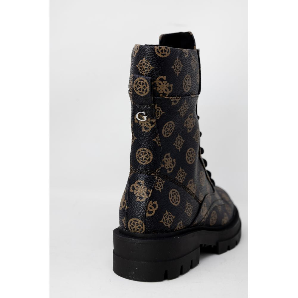 Brown Artificial Leather Boot