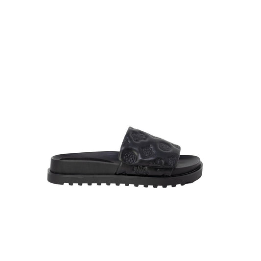 Black Synthetic Sandal