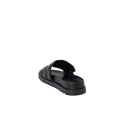Black Synthetic Sandal