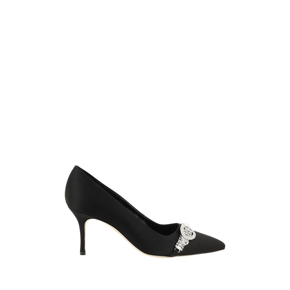 Black Asapump Satin Pumps