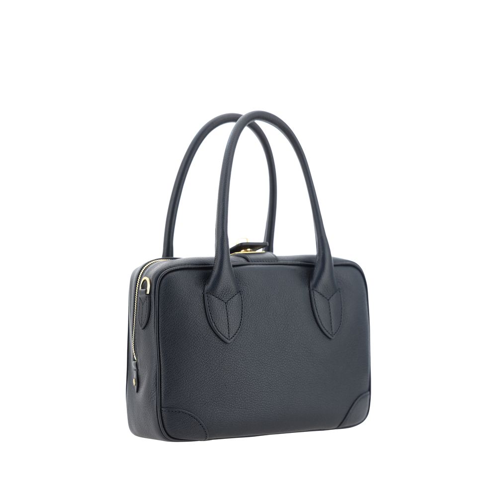 Black Calf Leather Bos Taurus Handbag