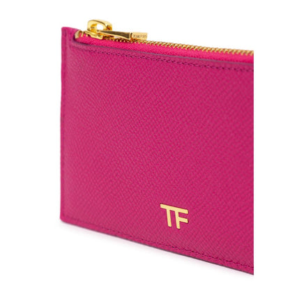 Fuchsia Leather Cardholder