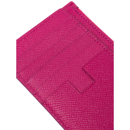 Fuchsia Leather Cardholder