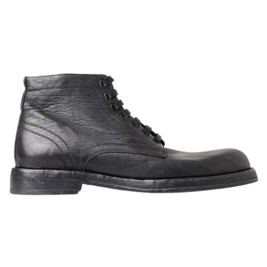 Black Leather Boot
