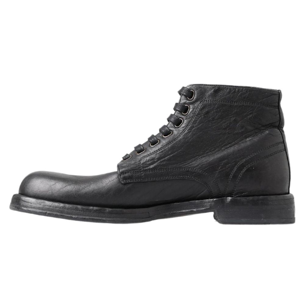 Black Leather Boot
