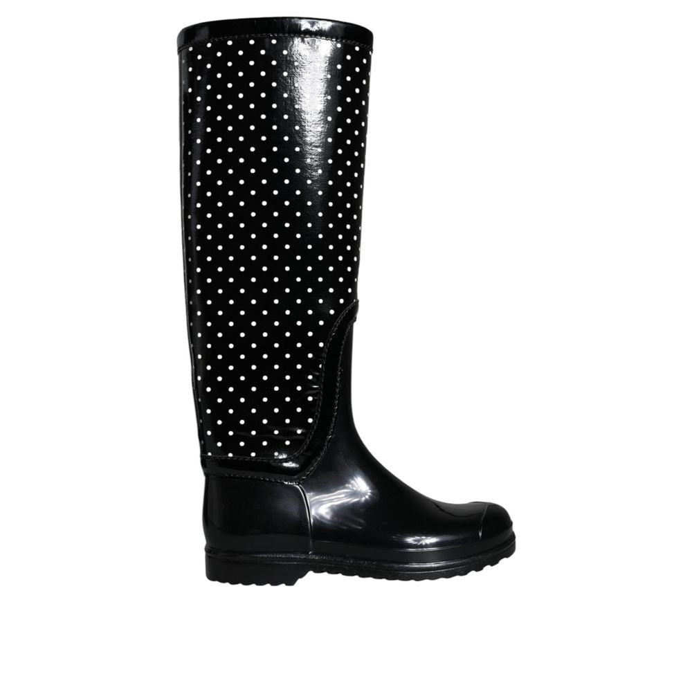 Black Rubber Rain Boots