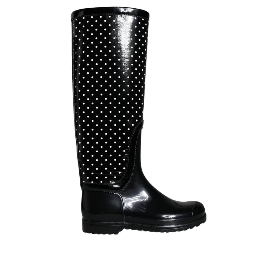 Black Rubber Rain Boots
