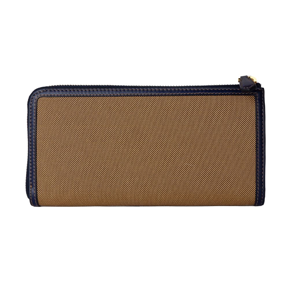 Brown Canvas Women Wallet