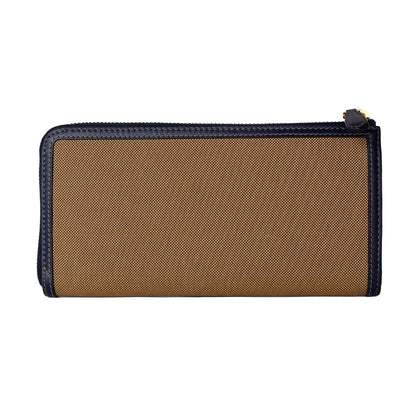 Brown Canvas Women Wallet