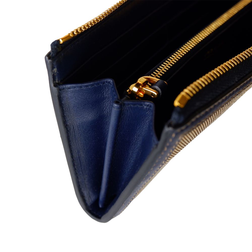 Brown Canvas Women Wallet